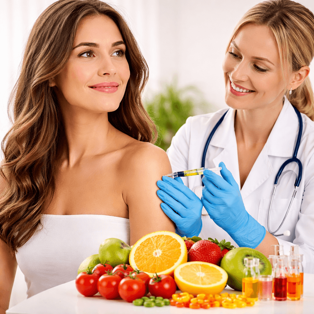 Vitamin Injections  Effective vitamin injections designed to boost energy levels, strengthen immunity, and support your overall health and wellness.  View Treatments